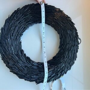 Elegant Black Holiday Wreath